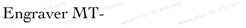 Engraver MT字体转换